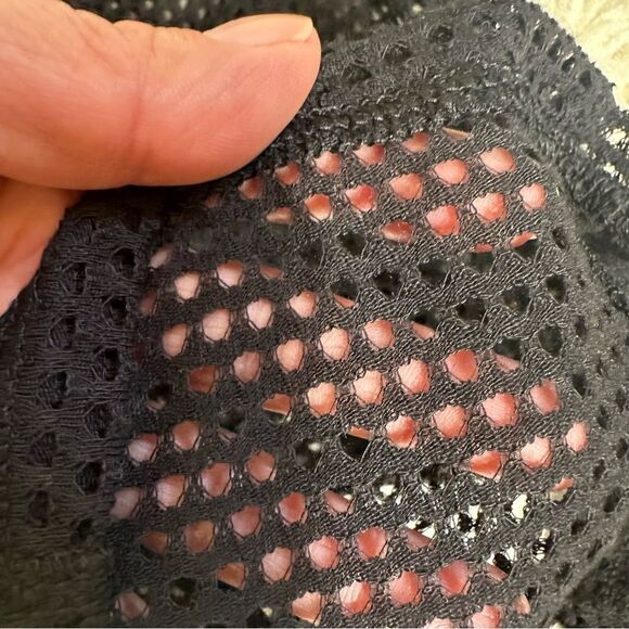 Forever 21 Black Mesh Long Sleeve Blouse - Picture 6 of 8